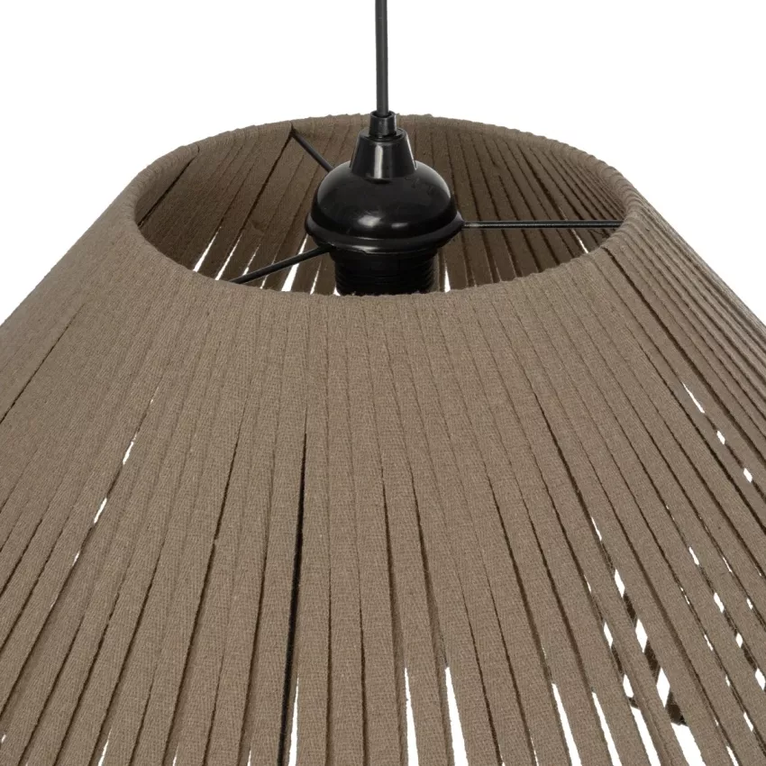 GLOBOSTAR® NUI  Boho Κρεμαστό Φωτιστικό Οροφής με Ντουί 1 x E27 AC 220-240V IP20 - Μπεζ - M60 x Π60 x Υ41cm
