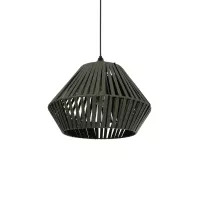 GLOBOSTAR® NUI  Boho Κρεμαστό Φωτιστικό Οροφής με Ντουί 1 x E27 AC 220-240V IP20 - Πρασίνο - M36 x Π36 x Υ27cm