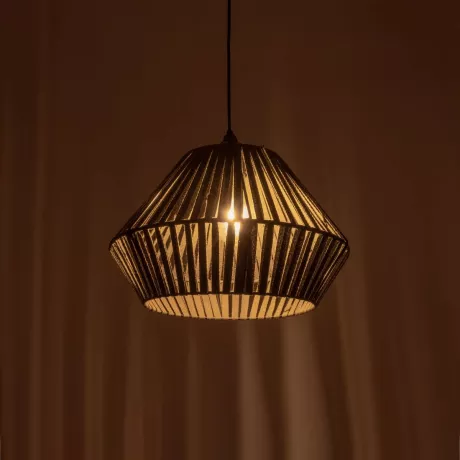 GLOBOSTAR® NUI  Boho Κρεμαστό Φωτιστικό Οροφής με Ντουί 1 x E27 AC 220-240V IP20 - Πρασίνο - M36 x Π36 x Υ27cm