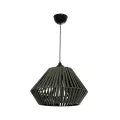 GLOBOSTAR® NUI  Boho Κρεμαστό Φωτιστικό Οροφής με Ντουί 1 x E27 AC 220-240V IP20 - Πρασίνο - M36 x Π36 x Υ27cm