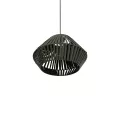 GLOBOSTAR® NUI  Boho Κρεμαστό Φωτιστικό Οροφής με Ντουί 1 x E27 AC 220-240V IP20 - Πρασίνο - M36 x Π36 x Υ27cm