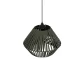 GLOBOSTAR® NUI  Boho Κρεμαστό Φωτιστικό Οροφής με Ντουί 1 x E27 AC 220-240V IP20 - Πρασίνο - M36 x Π36 x Υ27cm
