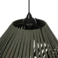 GLOBOSTAR® NUI  Boho Κρεμαστό Φωτιστικό Οροφής με Ντουί 1 x E27 AC 220-240V IP20 - Πρασίνο - M36 x Π36 x Υ27cm