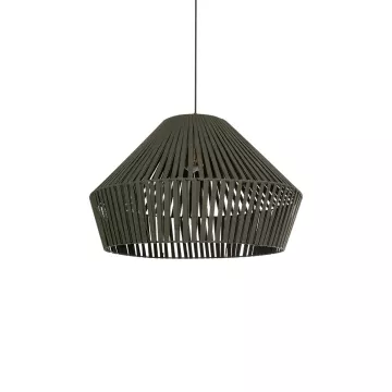 GLOBOSTAR® NUI  Boho Κρεμαστό Φωτιστικό Οροφής με Ντουί 1 x E27 AC 220-240V IP20 - Πρασίνο - M60 x Π60 x Υ41cm