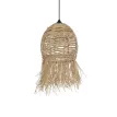 GLOBOSTAR® ROKA  Boho Κρεμαστό Φωτιστικό Οροφής με Ντουί 1 x E27 AC 220-240V IP20 - Μπεζ - M25 x Π25 x Υ45cm