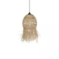 GLOBOSTAR® ROKA  Boho Κρεμαστό Φωτιστικό Οροφής με Ντουί 1 x E27 AC 220-240V IP20 - Μπεζ - M25 x Π25 x Υ45cm