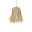 GLOBOSTAR® PLUVIA  Boho Κρεμαστό Φωτιστικό Οροφής με Ντουί 1 x E27 AC 220-240V IP20 - Μπεζ - M40 x Π40 x Υ70cm