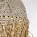 GLOBOSTAR® PLUVIA  Boho Κρεμαστό Φωτιστικό Οροφής με Ντουί 1 x E27 AC 220-240V IP20 - Μπεζ - M40 x Π40 x Υ70cm