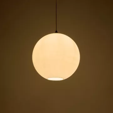 GLOBOSTAR® GABIA  Μοντέρνο Κρεμαστό Φωτιστικό Οροφής με Ντουί 1 x E27 AC 220-240V IP20 - Λευκό - Μ40 x Π40 x Υ42cm
