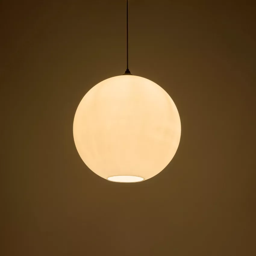 GLOBOSTAR® GABIA  Μοντέρνο Κρεμαστό Φωτιστικό Οροφής με Ντουί 1 x E27 AC 220-240V IP20 - Λευκό - Μ40 x Π40 x Υ42cm