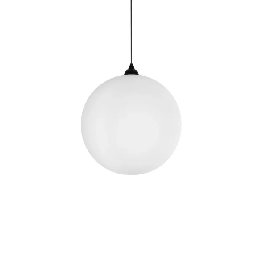 GLOBOSTAR® GABIA  Μοντέρνο Κρεμαστό Φωτιστικό Οροφής με Ντουί 1 x E27 AC 220-240V IP20 - Λευκό - Μ40 x Π40 x Υ42cm