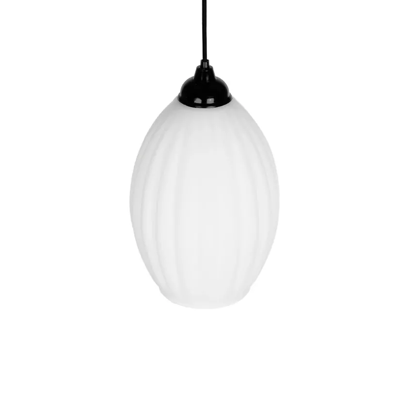 GLOBOSTAR® GURIA  Μοντέρνο Κρεμαστό Φωτιστικό Οροφής με Ντουί 1 x E27 AC 220-240V IP20 - Λευκό - Μ19 x Π19 x Υ26cm