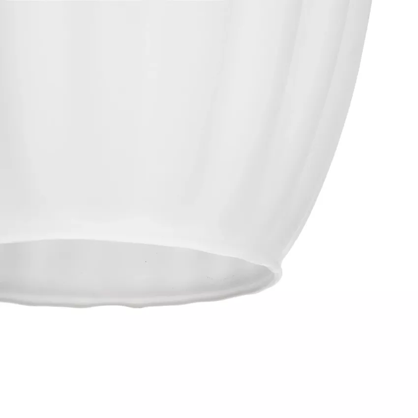 GLOBOSTAR® GURIA  Μοντέρνο Κρεμαστό Φωτιστικό Οροφής με Ντουί 1 x E27 AC 220-240V IP20 - Λευκό - Μ19 x Π19 x Υ26cm