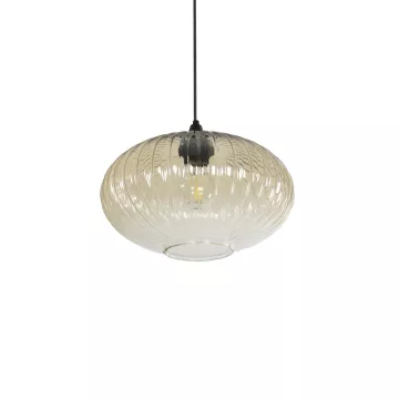 GLOBOSTAR® PERA  Μοντέρνο Κρεμαστό Φωτιστικό Οροφής με Ντουί 1 x E27 AC 220-240V IP20 - Mελί - Μ30 x Π30 x Υ22cm