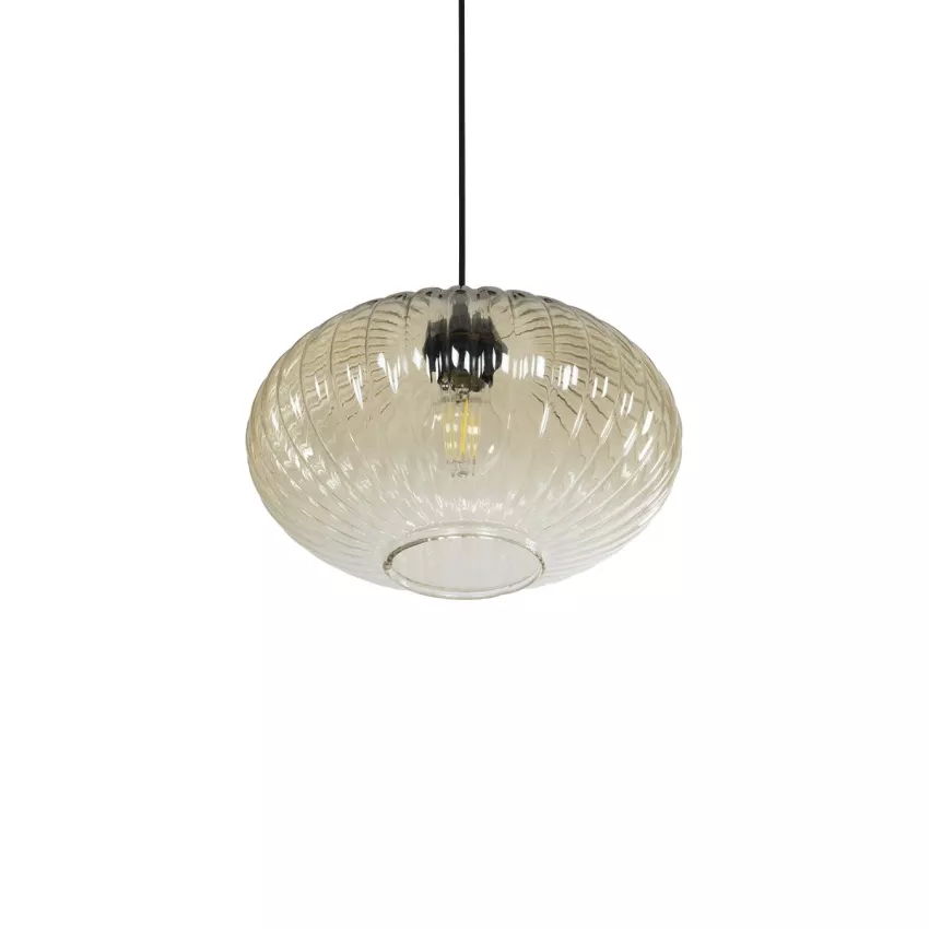 GLOBOSTAR® PERA  Μοντέρνο Κρεμαστό Φωτιστικό Οροφής με Ντουί 1 x E27 AC 220-240V IP20 - Mελί - Μ30 x Π30 x Υ22cm