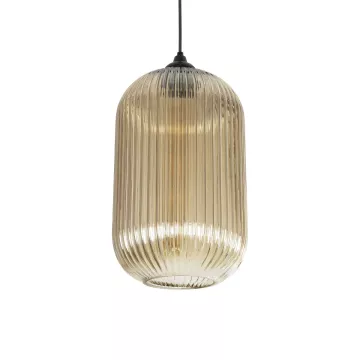 GLOBOSTAR® MELONI  Μοντέρνο Κρεμαστό Φωτιστικό Οροφής με Ντουί 1 x E27 AC 220-240V IP20 - Mελί - Μ20 x Π20 x Υ38cm