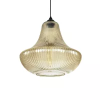 GLOBOSTAR® VERRE  Μοντέρνο Κρεμαστό Φωτιστικό Οροφής με Ντουί 1 x E27 AC 220-240V IP20 - Mελί - Μ38 x Π38 x Υ34cm
