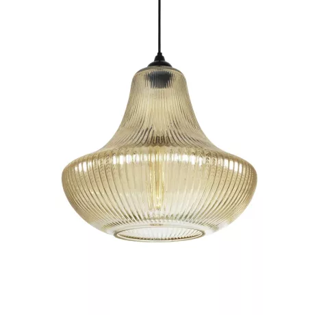 GLOBOSTAR® VERRE  Μοντέρνο Κρεμαστό Φωτιστικό Οροφής με Ντουί 1 x E27 AC 220-240V IP20 - Mελί - Μ38 x Π38 x Υ34cm
