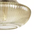 GLOBOSTAR® VERRE  Μοντέρνο Κρεμαστό Φωτιστικό Οροφής με Ντουί 1 x E27 AC 220-240V IP20 - Mελί - Μ38 x Π38 x Υ34cm