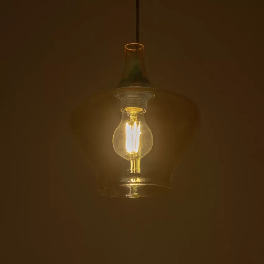 GLOBOSTAR® OVOCE  Μοντέρνο Κρεμαστό Φωτιστικό Οροφής με Ντουί 1 x E27 AC 220-240V IP20 - Mελί - Μ20 x Π20 x Υ22cm