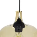 GLOBOSTAR® OVOCE  Μοντέρνο Κρεμαστό Φωτιστικό Οροφής με Ντουί 1 x E27 AC 220-240V IP20 - Mελί - Μ20 x Π20 x Υ22cm