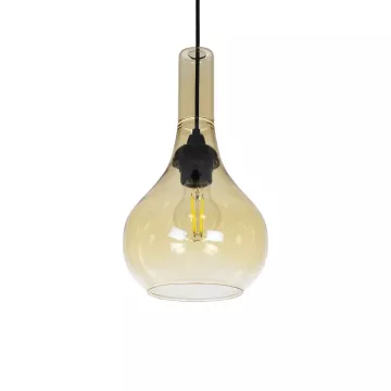 GLOBOSTAR® ΤΟΝΕ  Μοντέρνο Κρεμαστό Φωτιστικό Οροφής με Ντουί 1 x E27 AC 220-240V IP20 - Mελί - Μ20 x Π20 x Υ36cm