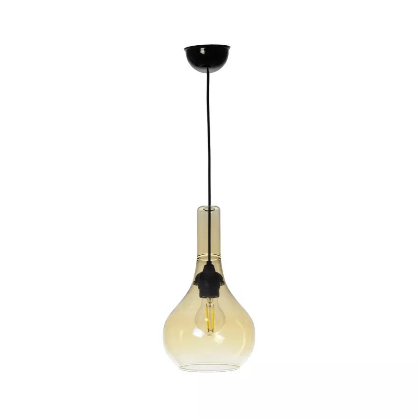 GLOBOSTAR® ΤΟΝΕ  Μοντέρνο Κρεμαστό Φωτιστικό Οροφής με Ντουί 1 x E27 AC 220-240V IP20 - Mελί - Μ20 x Π20 x Υ36cm