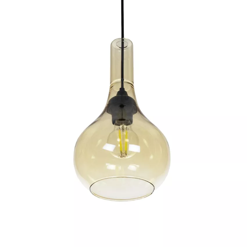 GLOBOSTAR® ΤΟΝΕ  Μοντέρνο Κρεμαστό Φωτιστικό Οροφής με Ντουί 1 x E27 AC 220-240V IP20 - Mελί - Μ20 x Π20 x Υ36cm