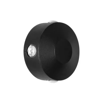 kelvo® ARKOS  Φωτιστικό Τοίχου / Απλίκα LED 8W 840lm 15° AC 220-240V Αδιάβροχο IP65 Θερμό Λευκό 2700K - CREE SMD Chip & TÜV SÜD Driver - Μαύρο Ματ - Μ13 x Π5.5 x Υ13cm
