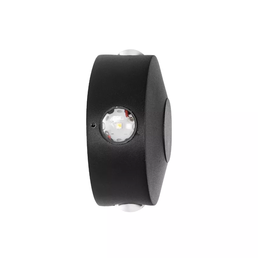 kelvo® ARKOS  Φωτιστικό Τοίχου / Απλίκα LED 8W 840lm 15° AC 220-240V Αδιάβροχο IP65 Θερμό Λευκό 2700K - CREE SMD Chip & TÜV SÜD Driver - Μαύρο Ματ - Μ13 x Π5.5 x Υ13cm