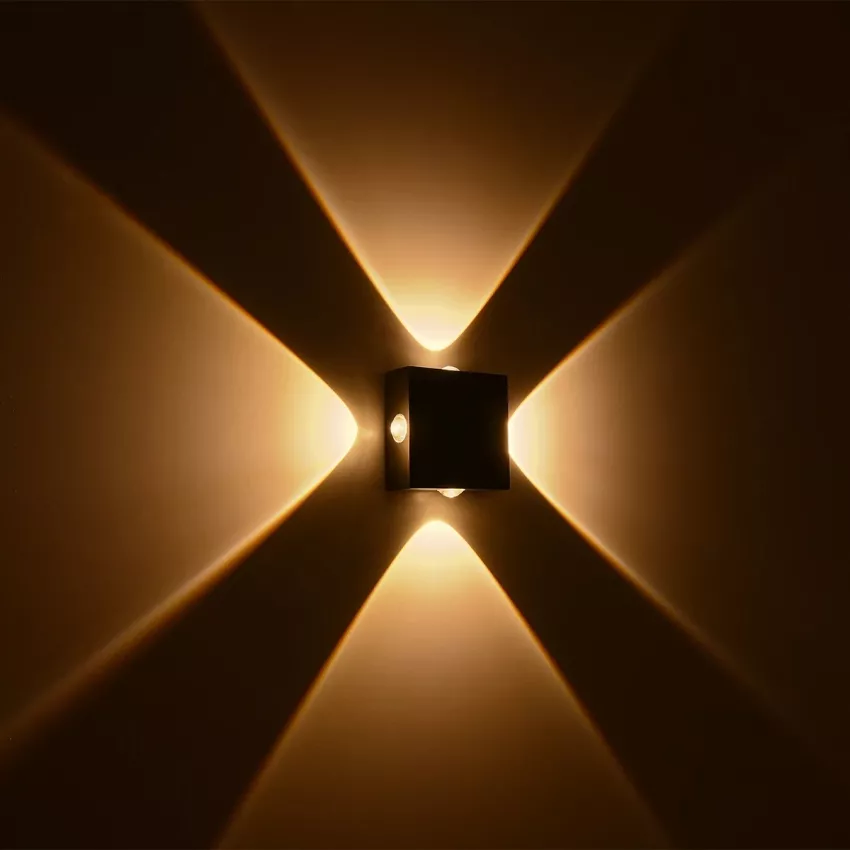 kelvo® ARKOS  Φωτιστικό Τοίχου / Απλίκα LED 8W 840lm 15° AC 220-240V Αδιάβροχο IP65 Θερμό Λευκό 2700K - CREE SMD Chip & TÜV SÜD Driver - Μαύρο Ματ - Μ14 x Π5.5 x Υ14cm