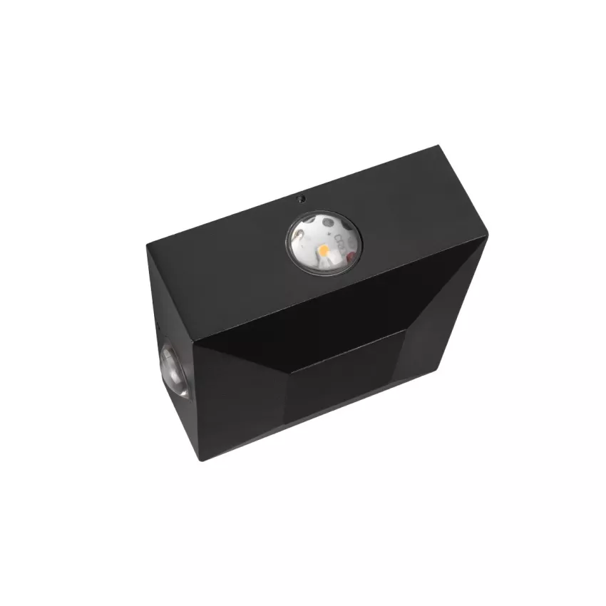 kelvo® ARKOS  Φωτιστικό Τοίχου / Απλίκα LED 8W 840lm 15° AC 220-240V Αδιάβροχο IP65 Θερμό Λευκό 2700K - CREE SMD Chip & TÜV SÜD Driver - Μαύρο Ματ - Μ14 x Π5.5 x Υ14cm