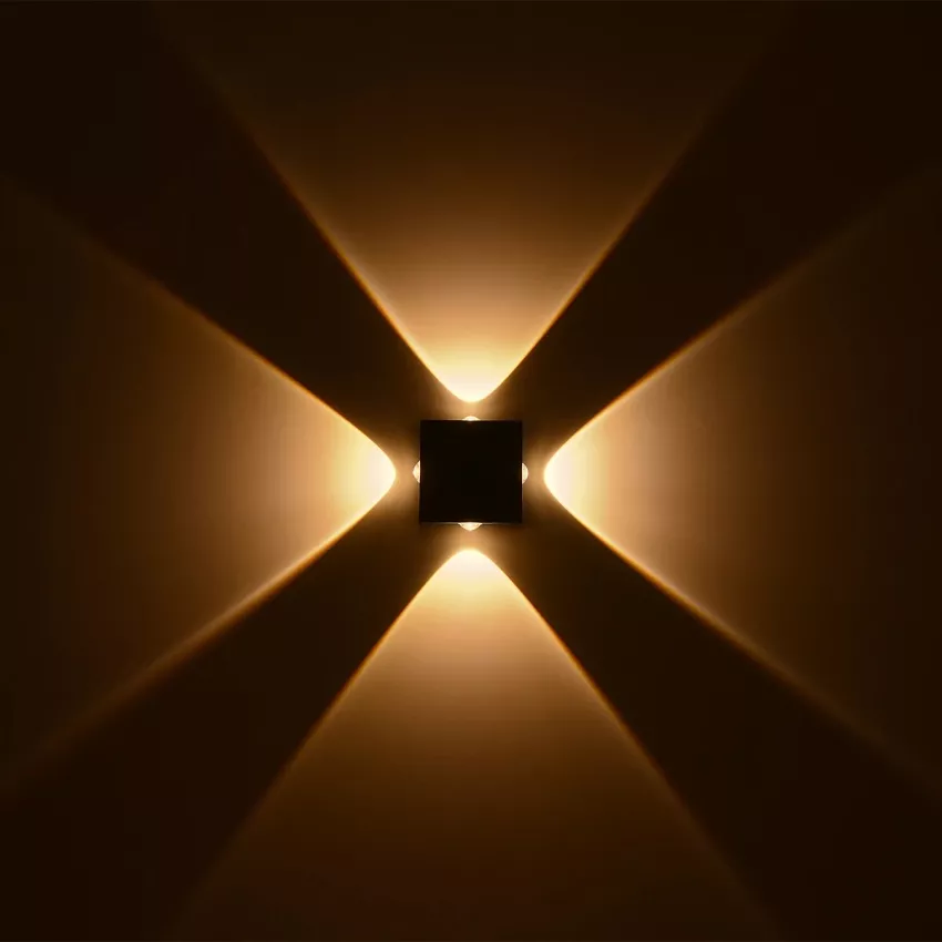 kelvo® ARKOS  Φωτιστικό Τοίχου / Απλίκα LED 8W 840lm 15° AC 220-240V Αδιάβροχο IP65 Θερμό Λευκό 2700K - CREE SMD Chip & TÜV SÜD Driver - Μαύρο Ματ - Μ14 x Π5.5 x Υ14cm