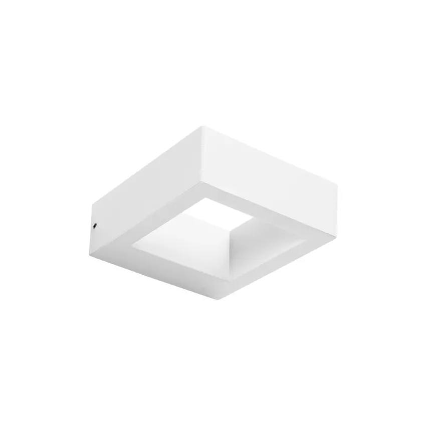 kelvo® AURA  Φωτιστικό Τοίχου / Απλίκα LED 7W 875lm 45° AC 220-240V Αδιάβροχο IP65 Θερμό Λευκό 2700K - Bridgelux COB Chip & TÜV SÜD Driver - Λευκό Ματ - Μ13 x Π15 x Υ4.5cm