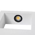 kelvo® AURA  Φωτιστικό Τοίχου / Απλίκα LED 7W 875lm 45° AC 220-240V Αδιάβροχο IP65 Θερμό Λευκό 2700K - Bridgelux COB Chip & TÜV SÜD Driver - Λευκό Ματ - Μ13 x Π15 x Υ4.5cm