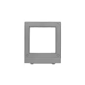 kelvo® AURA  Φωτιστικό Τοίχου / Απλίκα LED 7W 875lm 45° AC 220-240V Αδιάβροχο IP65 Θερμό Λευκό 2700K - Bridgelux COB Chip & TÜV SÜD Driver - Γκρι Ανθρακί Ματ - Μ13 x Π15 x Υ4.5cm