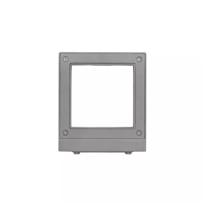 kelvo® AURA  Φωτιστικό Τοίχου / Απλίκα LED 7W 875lm 45° AC 220-240V Αδιάβροχο IP65 Θερμό Λευκό 2700K - Bridgelux COB Chip & TÜV SÜD Driver - Γκρι Ανθρακί Ματ - Μ13 x Π15 x Υ4.5cm