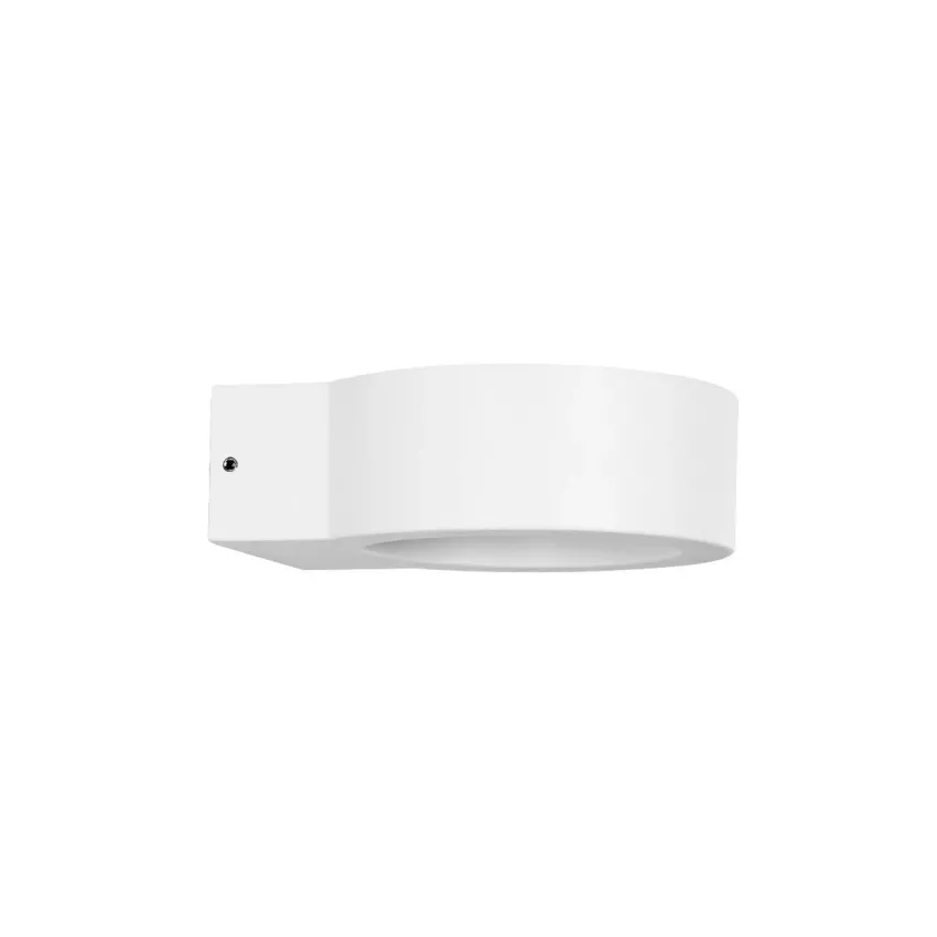kelvo® AURA  Φωτιστικό Τοίχου / Απλίκα LED 7W 875lm 45° AC 220-240V Αδιάβροχο IP65 Θερμό Λευκό 2700K - Bridgelux COB Chip & TÜV SÜD Driver - Λευκό Ματ - Μ15 x Π13 x Υ4.5cm