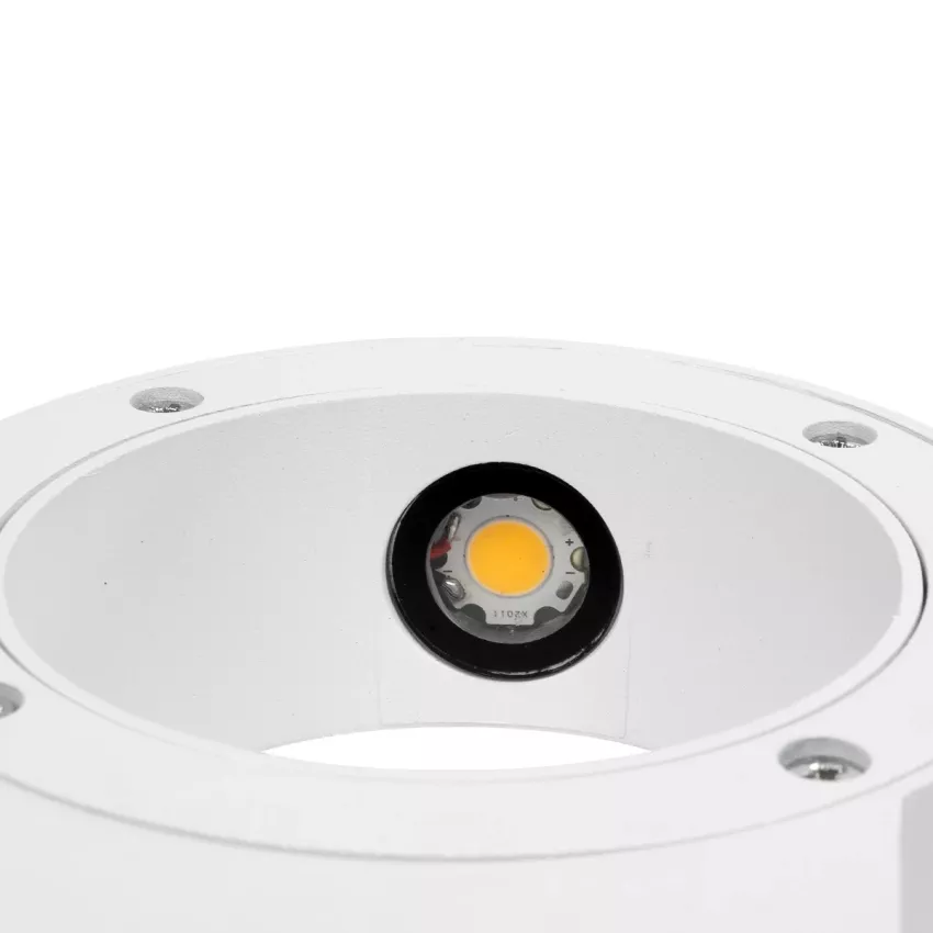 kelvo® AURA  Φωτιστικό Τοίχου / Απλίκα LED 7W 875lm 45° AC 220-240V Αδιάβροχο IP65 Θερμό Λευκό 2700K - Bridgelux COB Chip & TÜV SÜD Driver - Λευκό Ματ - Μ15 x Π13 x Υ4.5cm