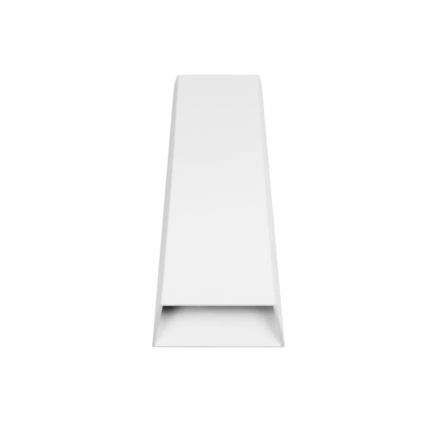 kelvo® FLUX  Φωτιστικό Τοίχου / Απλίκα LED 6W 750lm 30° AC 220-240V Αδιάβροχο IP65 Θερμό Λευκό 2700K - Bridgelux COB Chip & TÜV SÜD Driver - Λευκό Ματ - Μ5 x Π8.5 x Υ17cm