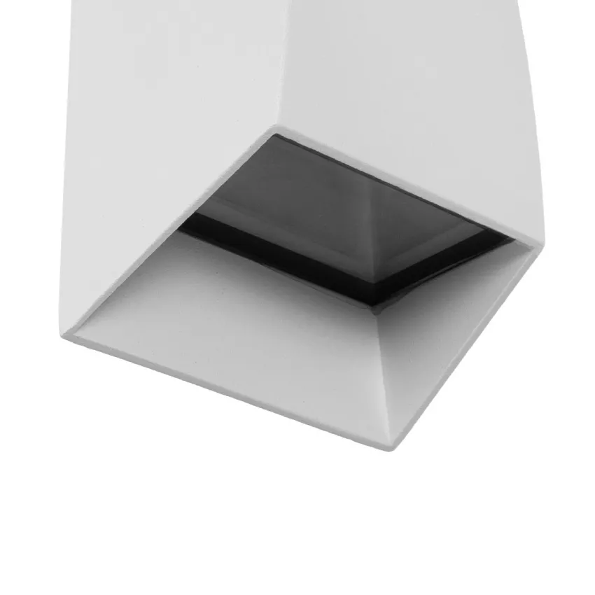 kelvo® FLUX  Φωτιστικό Τοίχου / Απλίκα LED 6W 750lm 30° AC 220-240V Αδιάβροχο IP65 Θερμό Λευκό 2700K - Bridgelux COB Chip & TÜV SÜD Driver - Λευκό Ματ - Μ5 x Π8.5 x Υ17cm