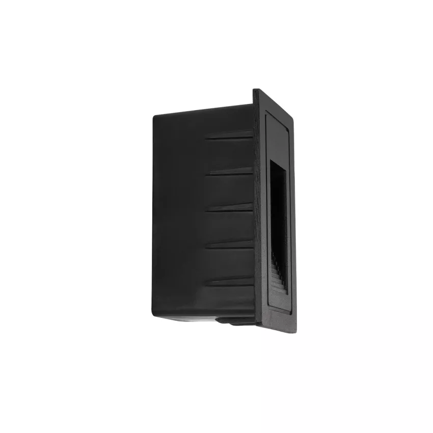 kelvo® STEPART  Χωνευτό Φωτιστικό Σκαλοπατιού / Διαδρόμου LED 3W 375lm 45° AC 220-240V Αδιάβροχο IP65 Θερμό Λευκό 2700K - Lumileds SMD Chip & TÜV SÜD Driver - Μαύρο Ματ - Μ6 x Π5.5 x Υ10cm / Q5 x 9.6cm