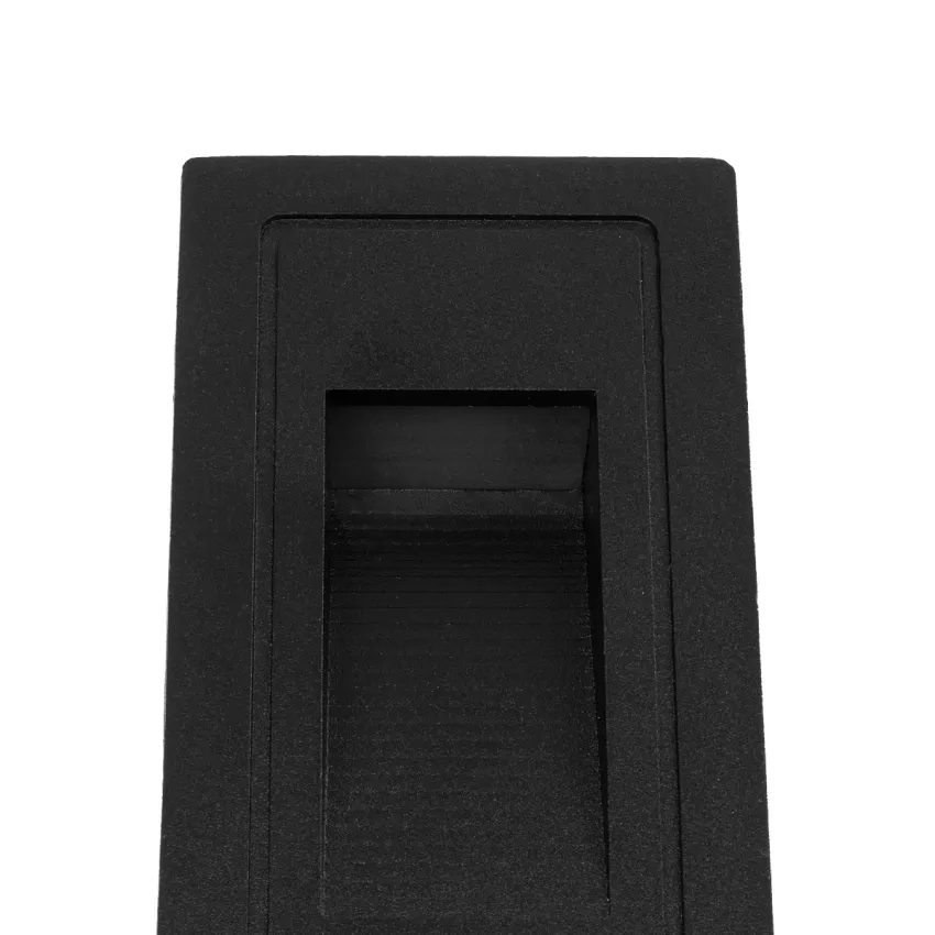 kelvo® STEPART  Χωνευτό Φωτιστικό Σκαλοπατιού / Διαδρόμου LED 3W 375lm 45° AC 220-240V Αδιάβροχο IP65 Θερμό Λευκό 2700K - Lumileds SMD Chip & TÜV SÜD Driver - Μαύρο Ματ - Μ6 x Π5.5 x Υ10cm / Q5 x 9.6cm