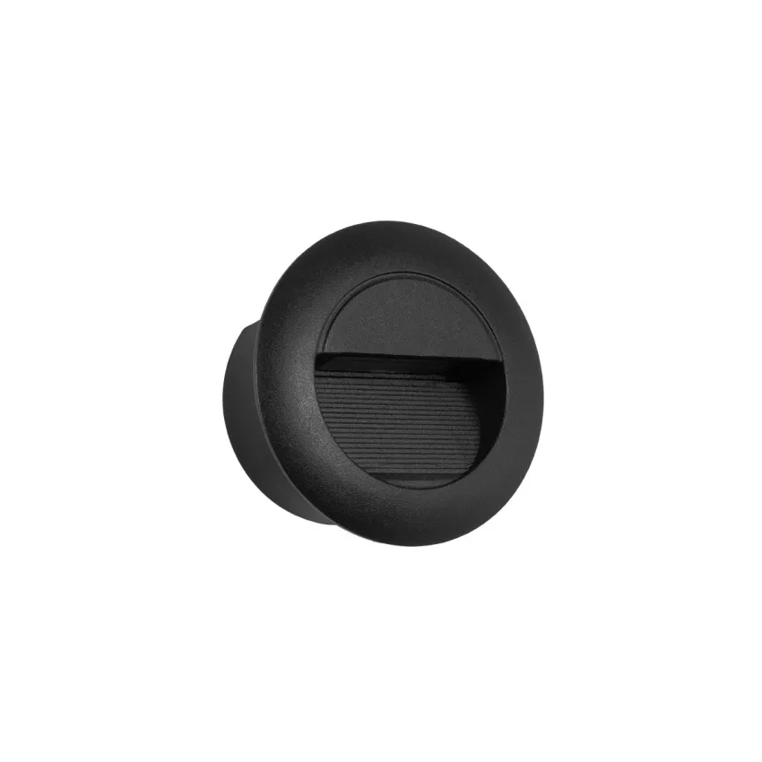 kelvo® STEPART  Χωνευτό Φωτιστικό Σκαλοπατιού / Διαδρόμου LED 3W 375lm 45° AC 220-240V Αδιάβροχο IP65 Θερμό Λευκό 2700K - Lumileds SMD Chip & TÜV SÜD Driver - Μαύρο Ματ - Μ8.3 x Π4.5 x Υ8.3cm / Q6.6 x 6.6cm