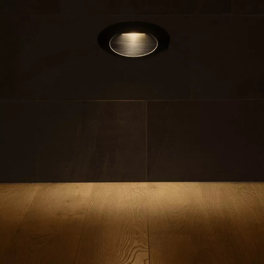 kelvo® STEPART  Φωτιστικό Σκαλοπατιού / Διαδρόμου LED 3W 375lm 45° AC 220-240V Αδιάβροχο IP65 Θερμό Λευκό 2700K - Lumileds SMD Chip & TÜV SÜD Driver - Μαύρο Ματ - Μ26 x Π5.5 x Υ13cm