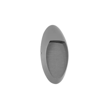 kelvo® STEPART  Φωτιστικό Σκαλοπατιού / Διαδρόμου LED 3W 375lm 45° AC 220-240V Αδιάβροχο IP65 Θερμό Λευκό 2700K - Lumileds SMD Chip & TÜV SÜD Driver - Γκρι Ανθρακί Ματ - Μ13 x Π5.5 x Υ26cm