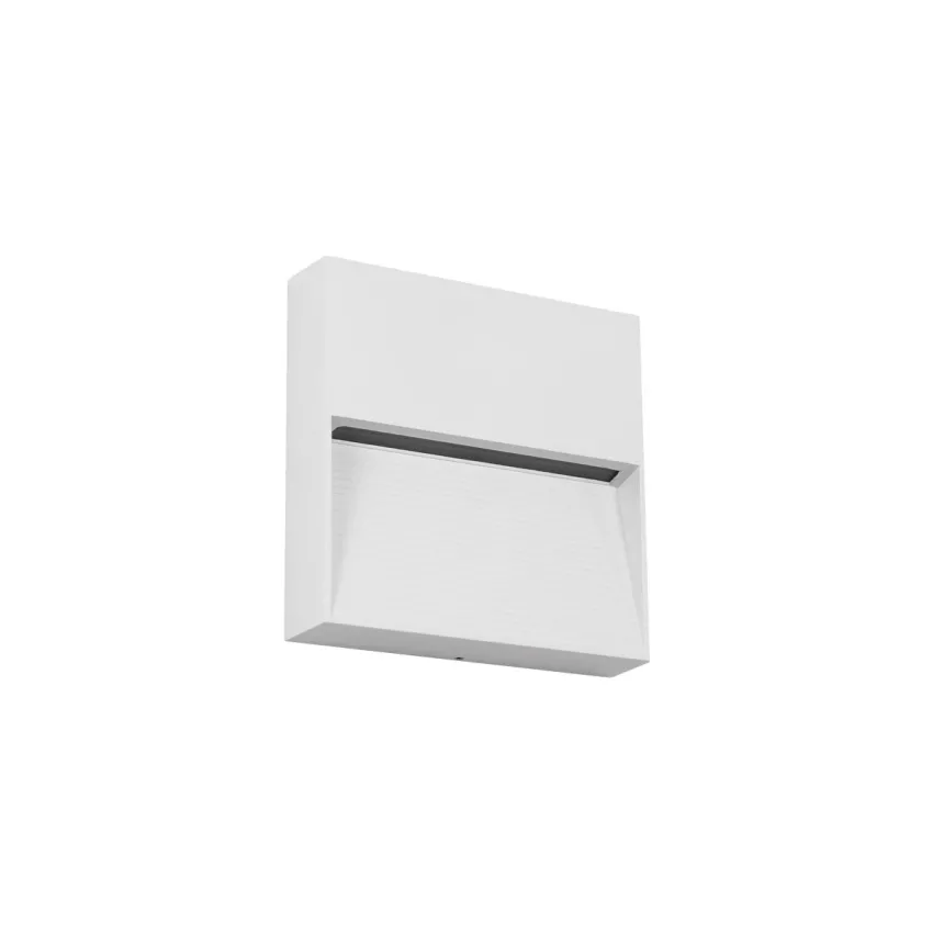 kelvo® STEPART  Φωτιστικό Σκαλοπατιού / Διαδρόμου LED 4W 500lm 45° AC 220-240V Αδιάβροχο IP65 Θερμό Λευκό 2700K - Lumileds SMD Chip & TÜV SÜD Driver - Λευκό Ματ - Μ15 x Π3.5 x Υ15cm