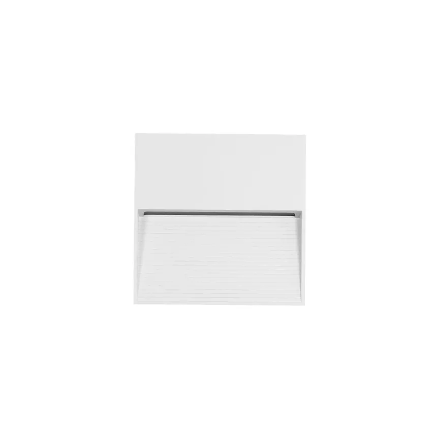 kelvo® STEPART  Φωτιστικό Σκαλοπατιού / Διαδρόμου LED 4W 500lm 45° AC 220-240V Αδιάβροχο IP65 Θερμό Λευκό 2700K - Lumileds SMD Chip & TÜV SÜD Driver - Λευκό Ματ - Μ15 x Π3.5 x Υ15cm
