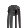kelvo® GREMO  Φωτιστικό Κολωνάκι Κήπου LED 7W 735lm 45° AC 220-240V Αδιάβροχο IP65 Θερμό Λευκό 2700K - Bridgelux COB Chip & TÜV SÜD Driver - Γκρι Ανθρακί Ματ - Μ15.5 x Π15.5 x Υ80cm