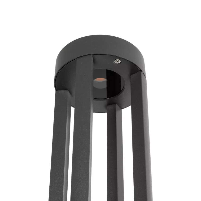 kelvo® GREMO  Φωτιστικό Κολωνάκι Κήπου LED 7W 735lm 45° AC 220-240V Αδιάβροχο IP65 Θερμό Λευκό 2700K - Bridgelux COB Chip & TÜV SÜD Driver - Γκρι Ανθρακί Ματ - Μ15.5 x Π15.5 x Υ80cm
